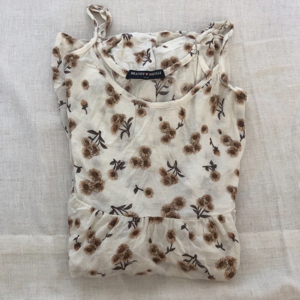 Brandy Melville Vintage Sunflower Rai Dress